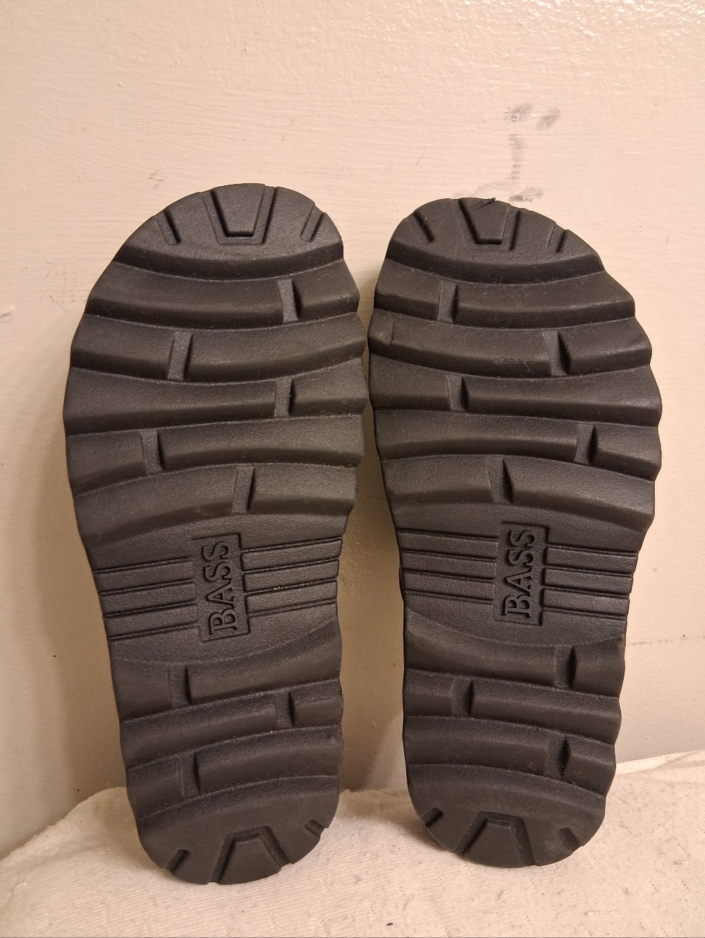 Mens BASS Black Leather Slide Sandals size 7 - Picture 15 of 16
